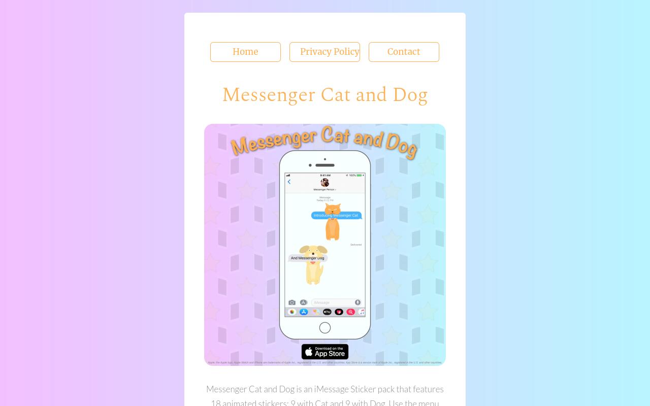 Messenger Cat and Dog